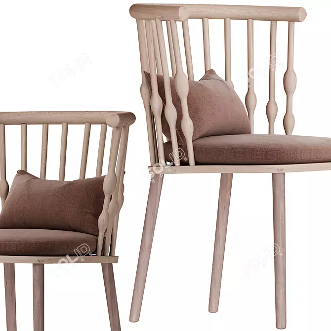 Modern NUB Chair Design 3D model image 2
