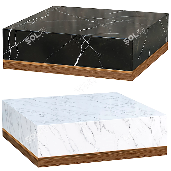 Contemporary Clea Coffee Table - 3Ds Max FBX 3D model image 1