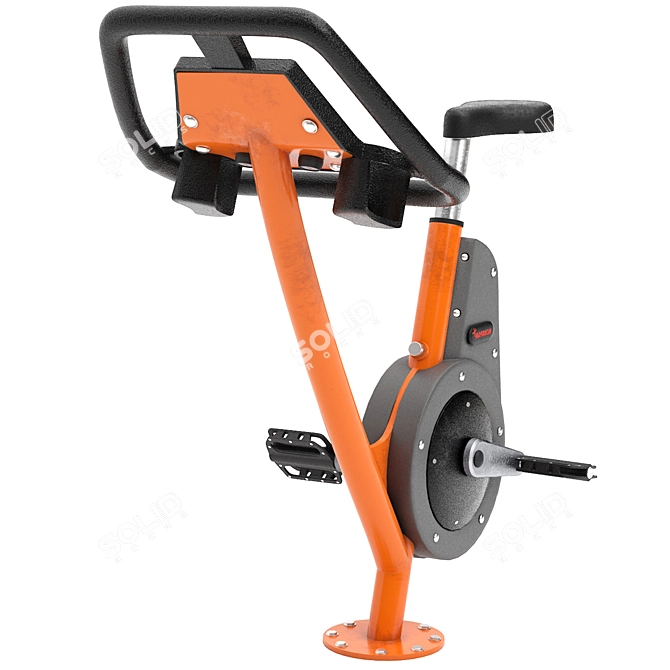 Outdoor Cardio Spin Bike 3D model image 3