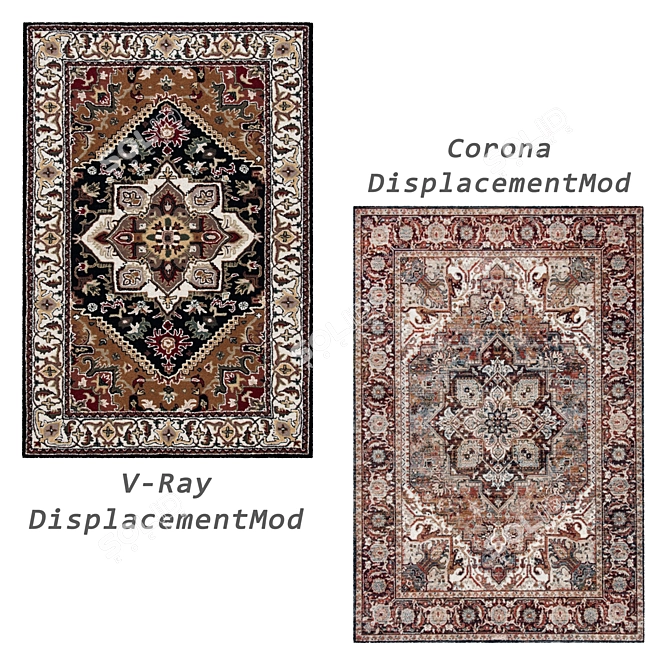 Abstract Rug Set 3D Models 3D model image 4