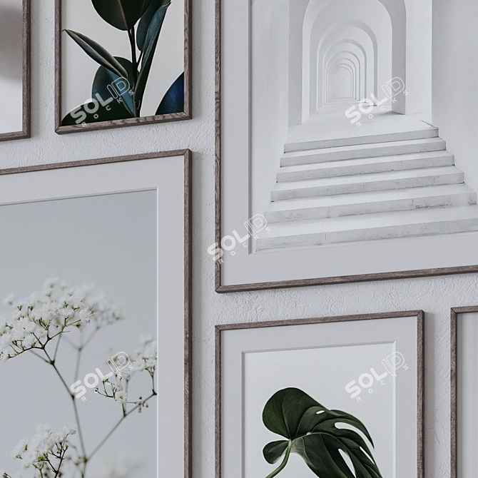 15 Large Wall Art Frames 3D model image 2