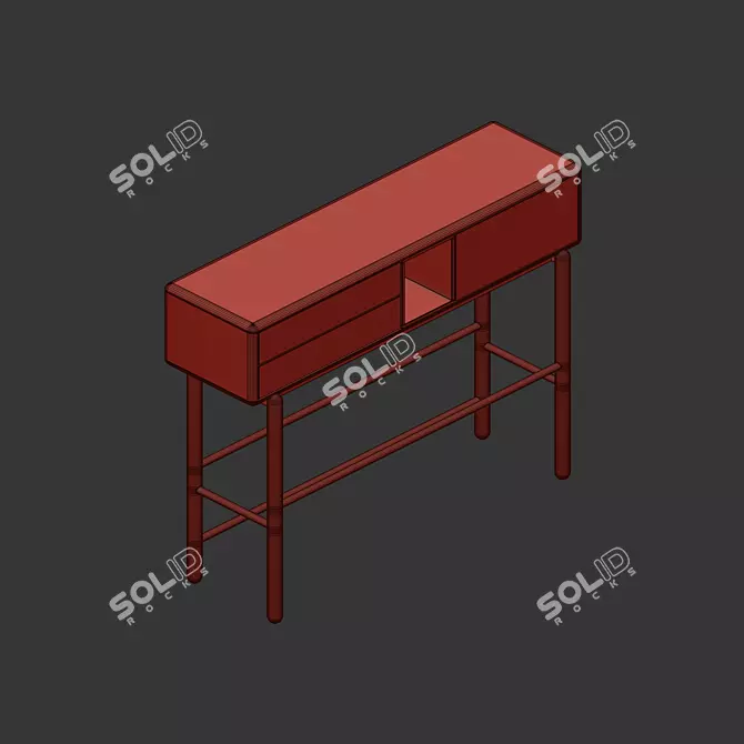 Teulat Corvo Console in Two-tone 3D model image 7