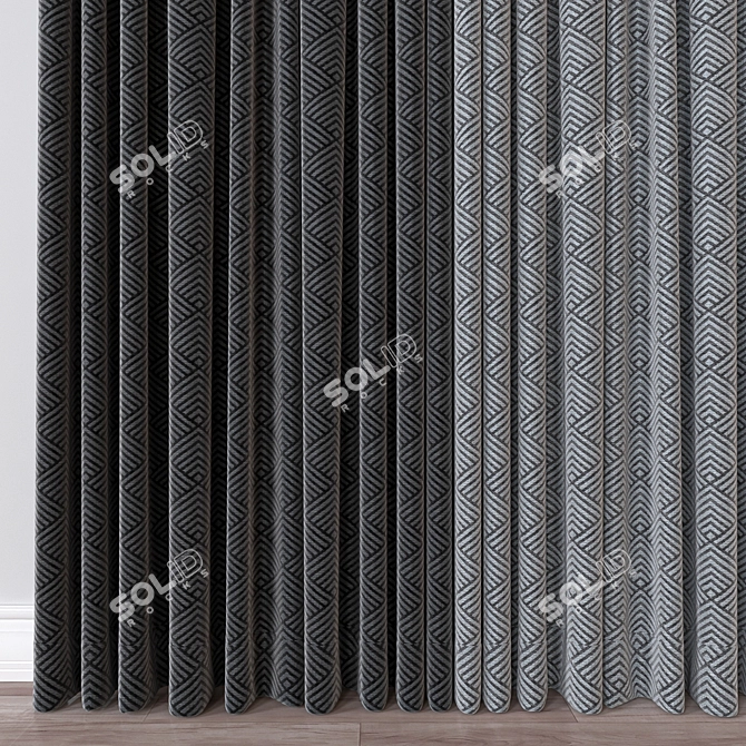 Versatile Curtain 3D Model 3D model image 2