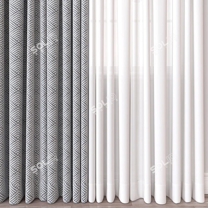 Versatile Curtain 3D Model 3D model image 3