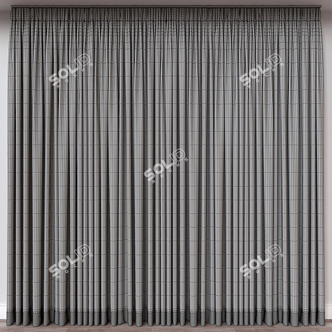 Versatile Curtain 3D Model 3D model image 4