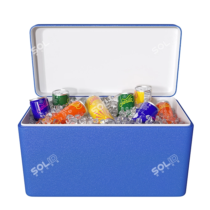 Portable Drinks Cooler Set 3D model image 1