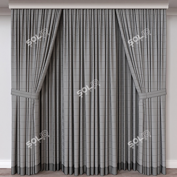 Versatile Curtain 3D Model - FBX, OBJ - Vray, Corona 3D model image 4