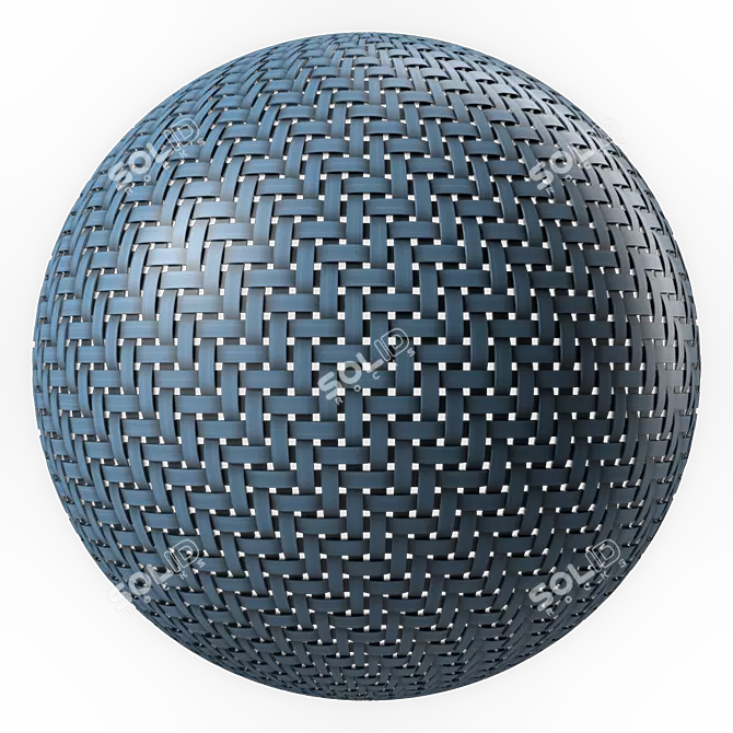 Wicker PBR 4k Seamless Texture 3D model image 4