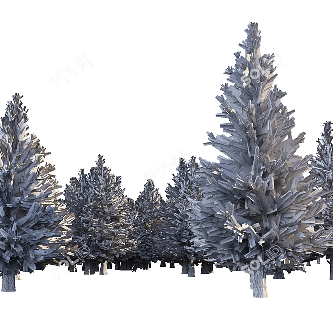 Spruce Forest 3D Model Render 3D model image 6