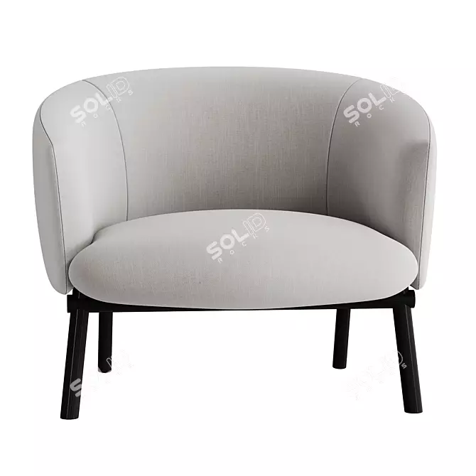 Modern Gallotti&Radice Armchair 3Ds Max 3D model image 3