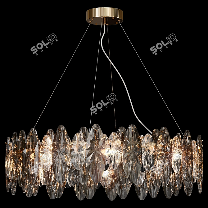 Elegant Crystal Lamp 2016 3D model image 1