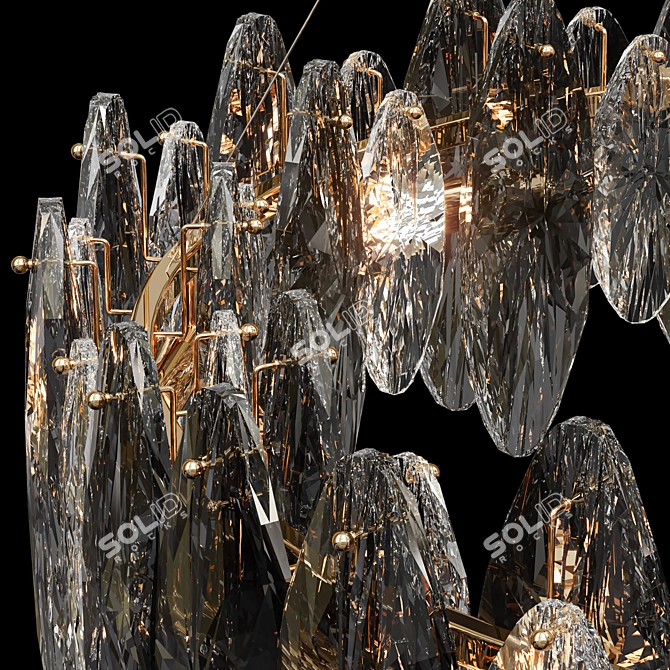 Elegant Crystal Lamp 2016 3D model image 2