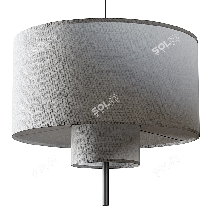 Modern Pendant Light Collection: Lampatron Andrean 3D model image 3