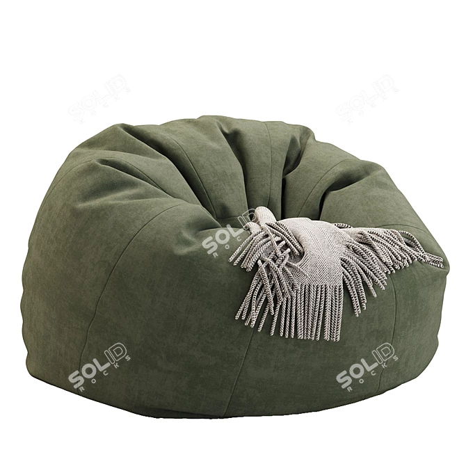 Contemporary Bean Bag Chair 3D model image 2