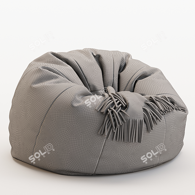 Contemporary Bean Bag Chair 3D model image 6