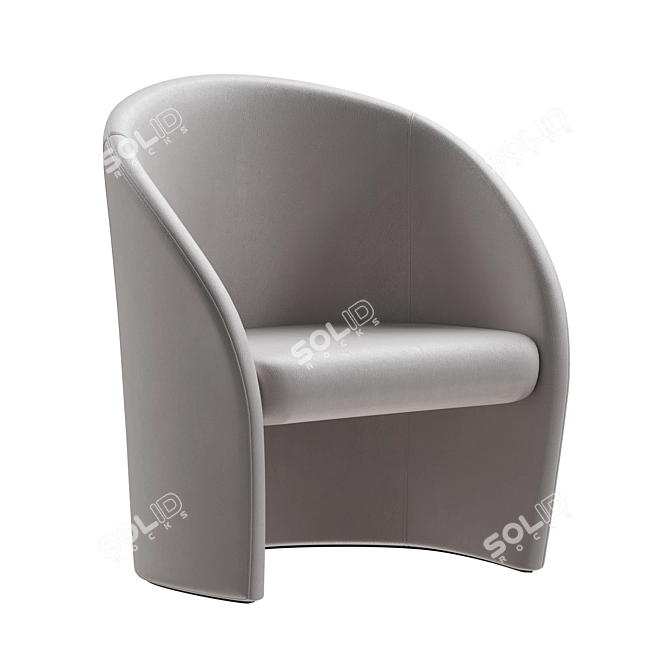 Intervista Armchair by Poltrona Frau 3D model image 1