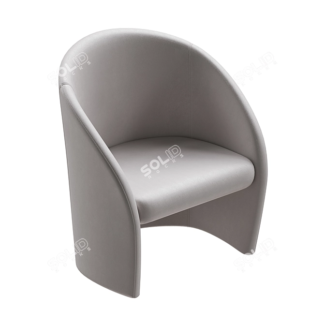 Intervista Armchair by Poltrona Frau 3D model image 3