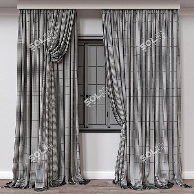 Modern Curtain 3D Models 3D model image 4