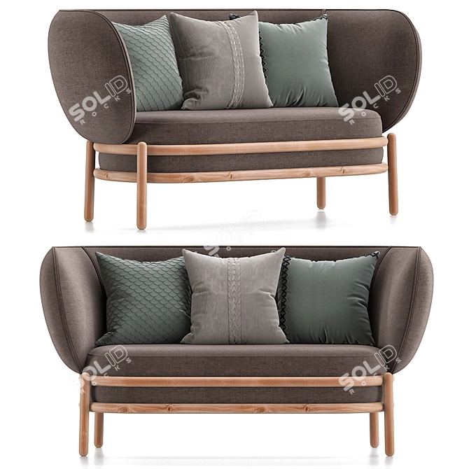 LUFTBALLOON Fabric Sofa - 3D Model 3D model image 1