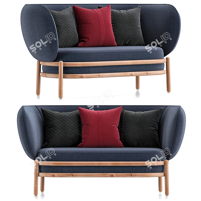 LUFTBALLOON Fabric Sofa - 3D Model 3D model image 3