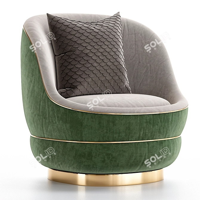 Nido Armchair 3D Model Collection 3D model image 1