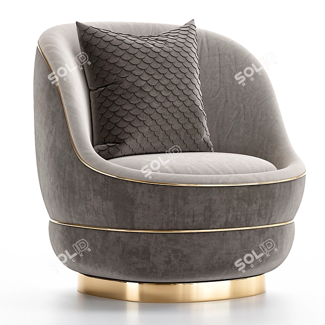 Nido Armchair 3D Model Collection 3D model image 2