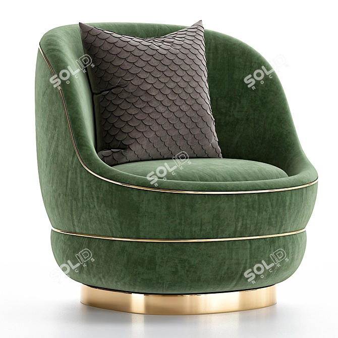 Nido Armchair 3D Model Collection 3D model image 5