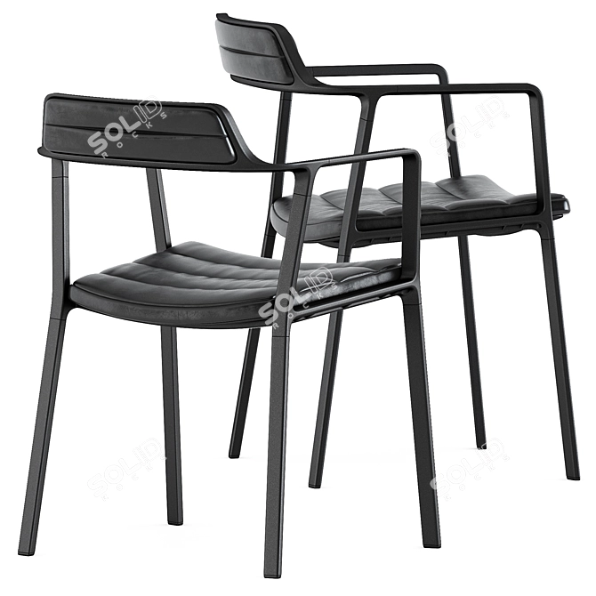 Vipp451 Chair: Modern Scandinavian Design 3D model image 1