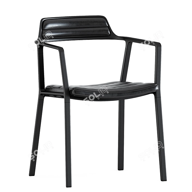 Vipp451 Chair: Modern Scandinavian Design 3D model image 2
