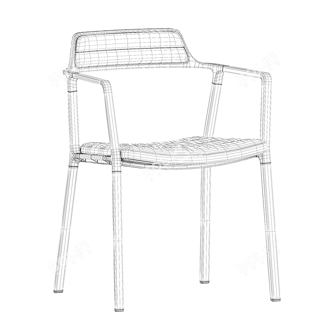 Vipp451 Chair: Modern Scandinavian Design 3D model image 5