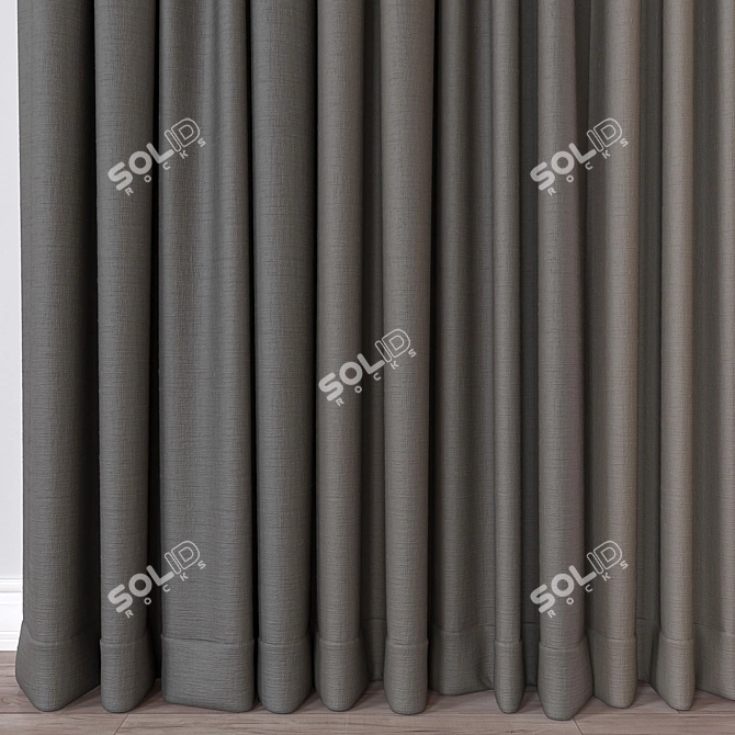 Window Curtain 3D Model Render 3D model image 2