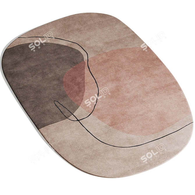  Benuta Shape Collection: Quality Wool Rugs 3D model image 3