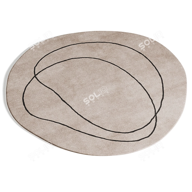  Benuta Shape Collection: Quality Wool Rugs 3D model image 4