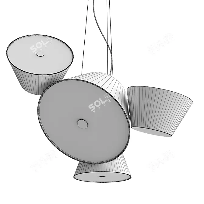 Modern Multi-Light Pendant Marset 3D model image 3