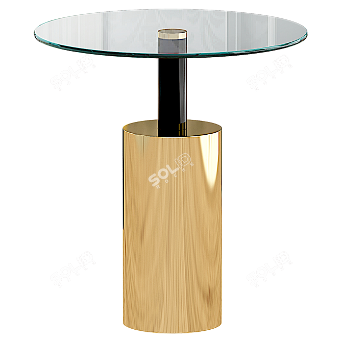 Sleek Rosanna 525 Side Table 3D model image 1