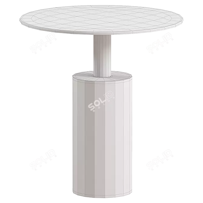 Sleek Rosanna 525 Side Table 3D model image 2