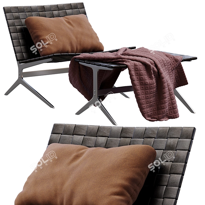 Stylish KAY LOUNGE Poliform 3D model image 1