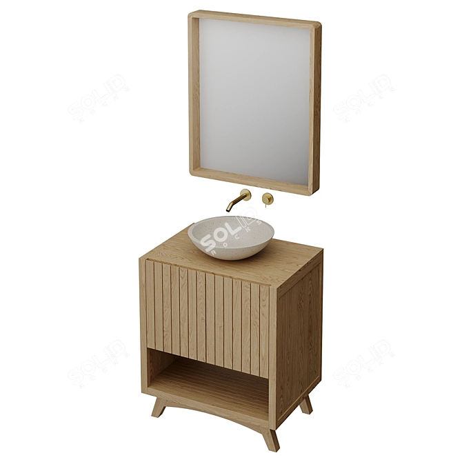 Modern Bathroom Set LA FORMA SUNDAY 3D model image 3