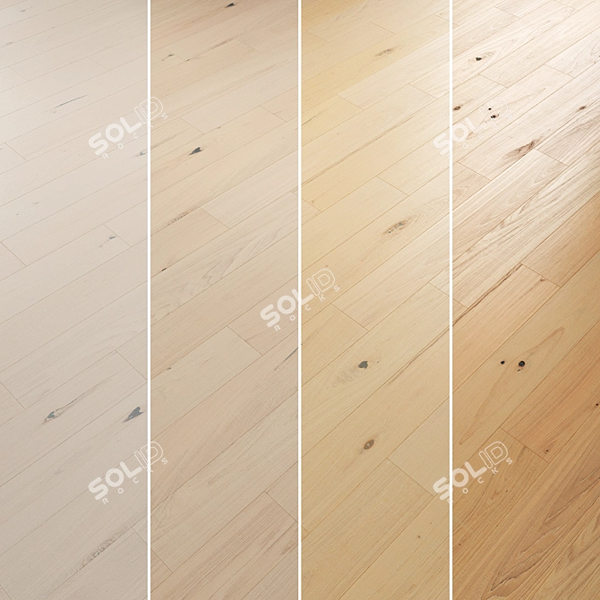  Oak Parquet Flooring Collection 3D model image 2