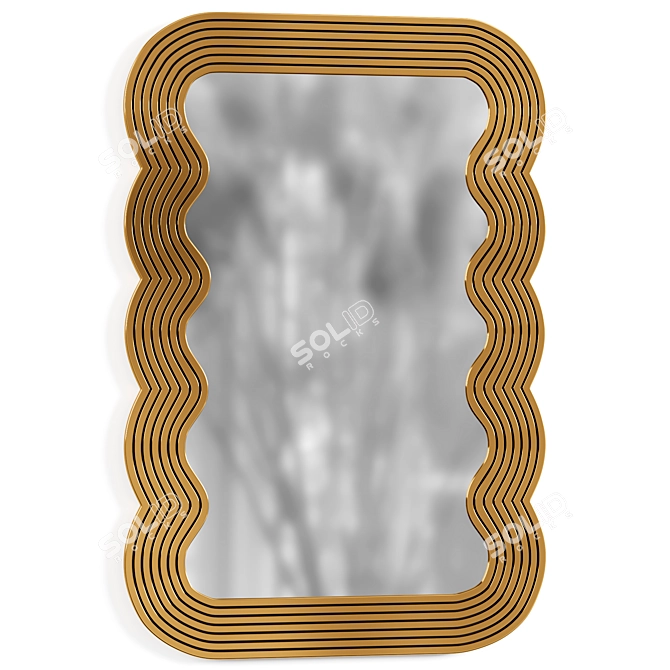  Pop Wave Mirror 3D model image 1