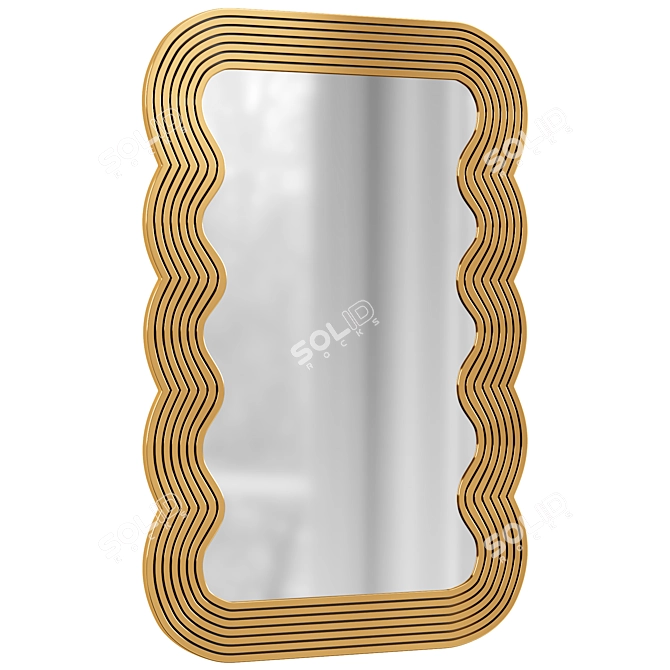  Pop Wave Mirror 3D model image 2