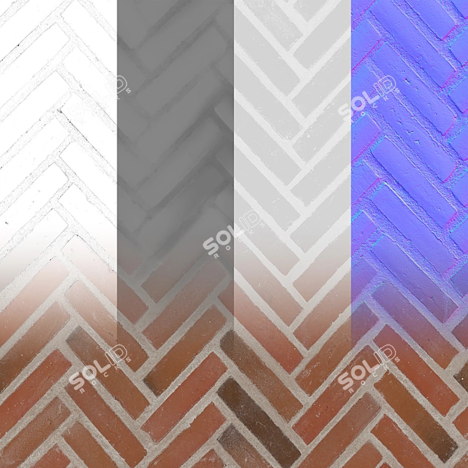  Seamless Pavement Texture Pack 3D model image 2