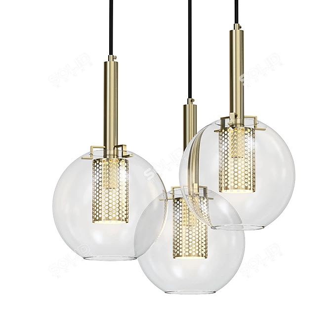 Elegance in Simplicity Pendant Light 3D model image 1