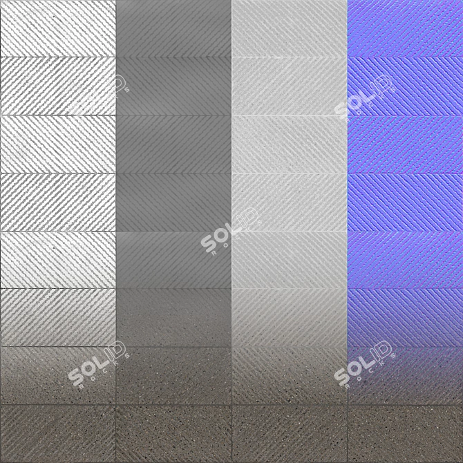  Seamless Pavement Texture Bundle 3D model image 2