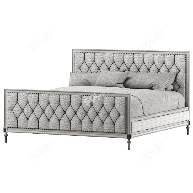 RH Maison Bed, Elegant Design 3D model image 2