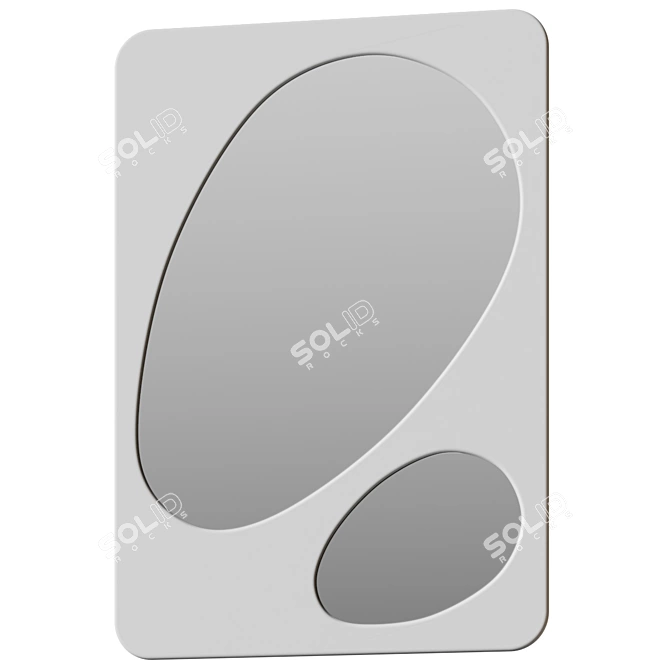 Modernist Cosmic Era Floor Mirror 3D model image 1