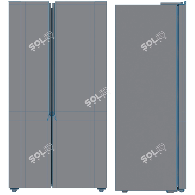 DEXP Side by Side Black 3D model image 4