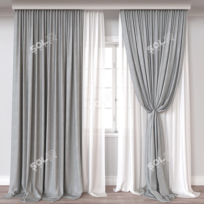 Versatile Curtain Model for Rendering 3D model image 1