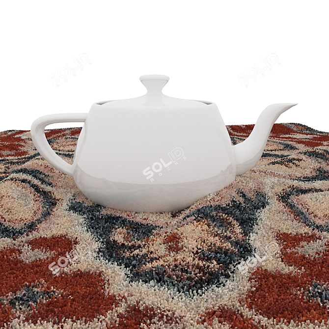 Set of 6 Round Carpets 3D model image 5