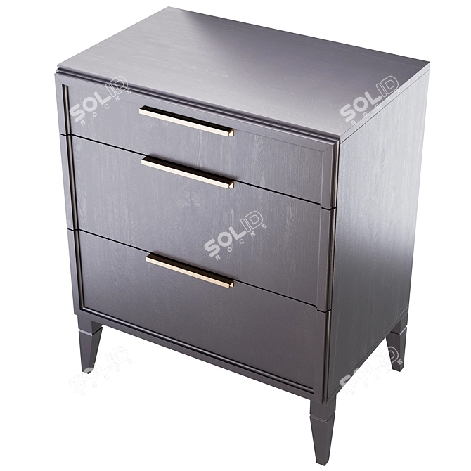 Charlie Three-Drawer Set 3D model image 2